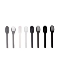 Out and about cutlery set Monochrome