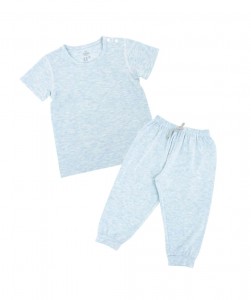 Basics bamboo t-shirt & harem set mist