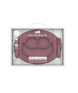 Mauve mini feeding set