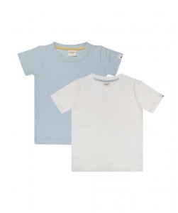 2 pack layering t ecru/blue