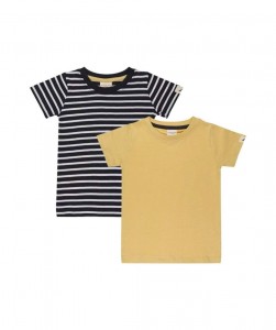 2 pack layering t stripe/sunshine