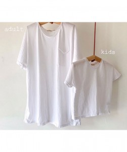 ivory oversized pocket tee