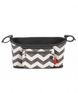 Stroller organizer chevron