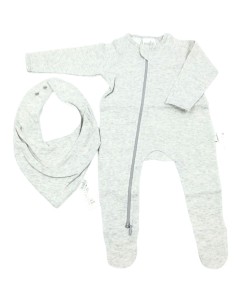 Pebble onesie bib set (2pcs)