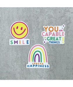 Positive stickers set