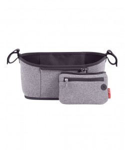 stroller organizer heather grey