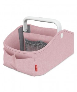 Light up diaper caddy heather pink